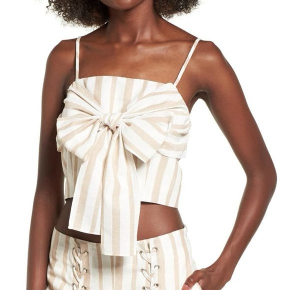 J.O.A. Striped Tank Top